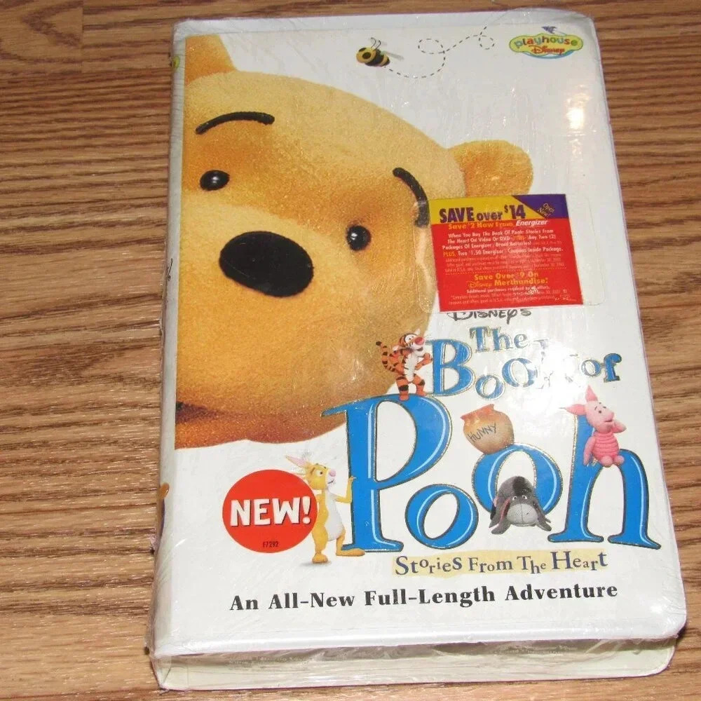 Disney’s “THE BOOK OF POOH” Stories From the Heart (VHS) Full-Length MOVIE~SEALE